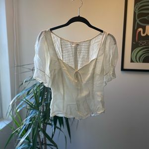 Reformation white dainty top
